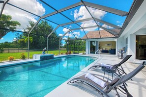 Et oppvarmet basseng