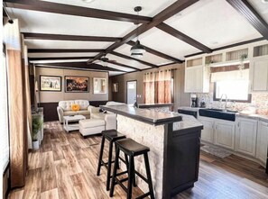 Living area - Tranquil Hill Country Cabin near Pedernales Falls (Dripping Springs)