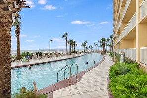 A heated pool