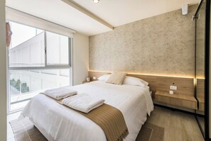 1 غرفة نوم وواي فاي وملاءات أسرّة