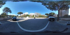 Parkering på området