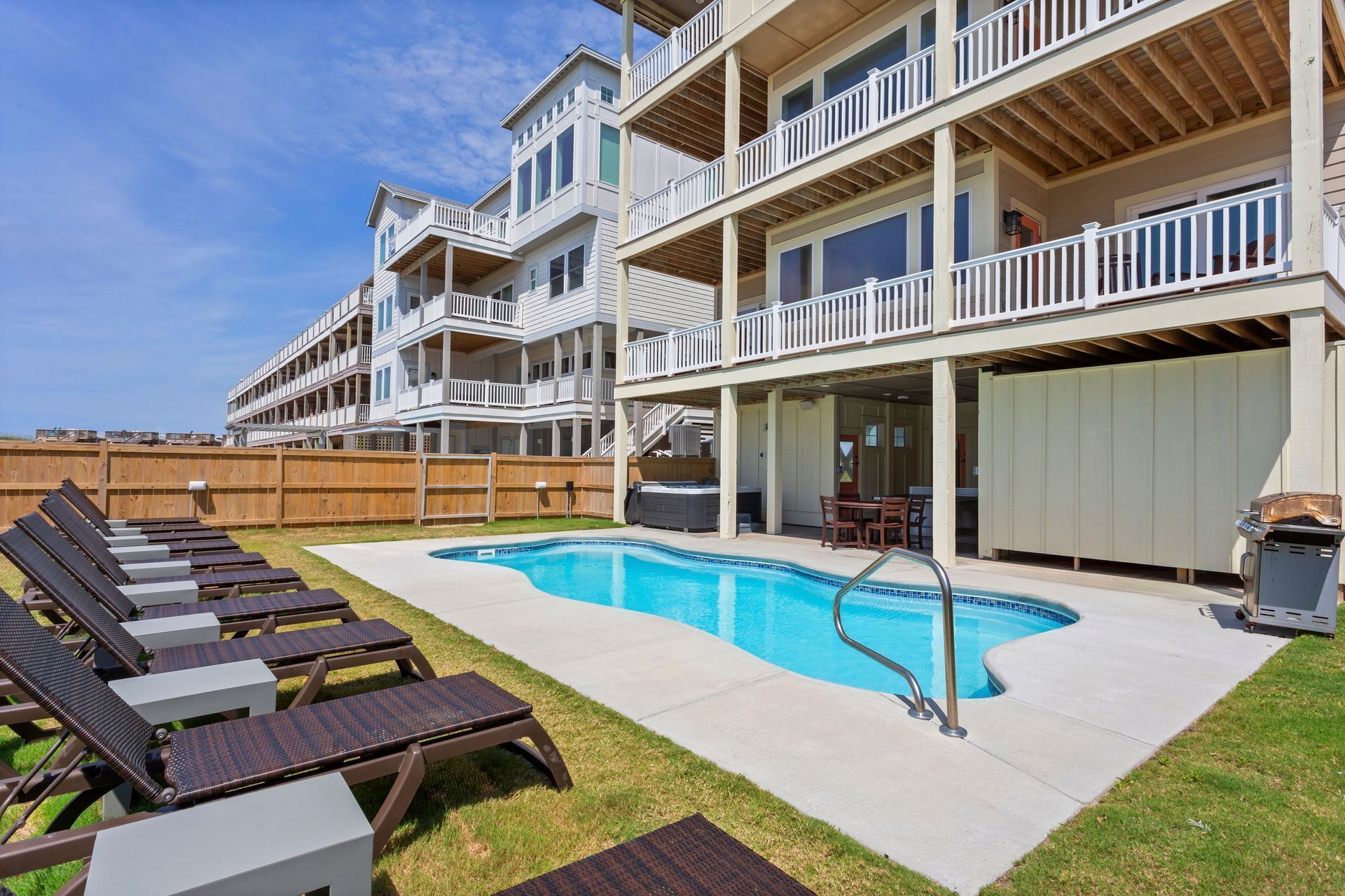A heated pool