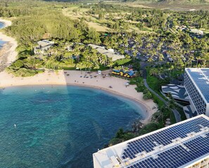 Beach nearby, sun-loungers, beach towels - 4 bedroom Condo sleeps 10, Private Hot Tub, Lanai, Golf Course Sunset View (Kahuku)