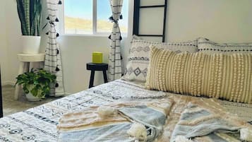 2 makuuhuonetta, silitysrauta/-lauta, vauvan matkasänky, ilmainen Wi-Fi