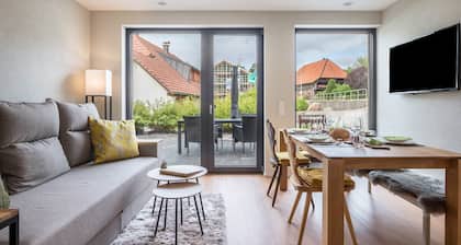 Ferienhaus "Gold Haus" mit privater Terrasse und WLAN