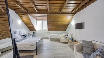 6 slaapkamers, een strijkplank/strijkijzer, gratis wifi, beddengoed