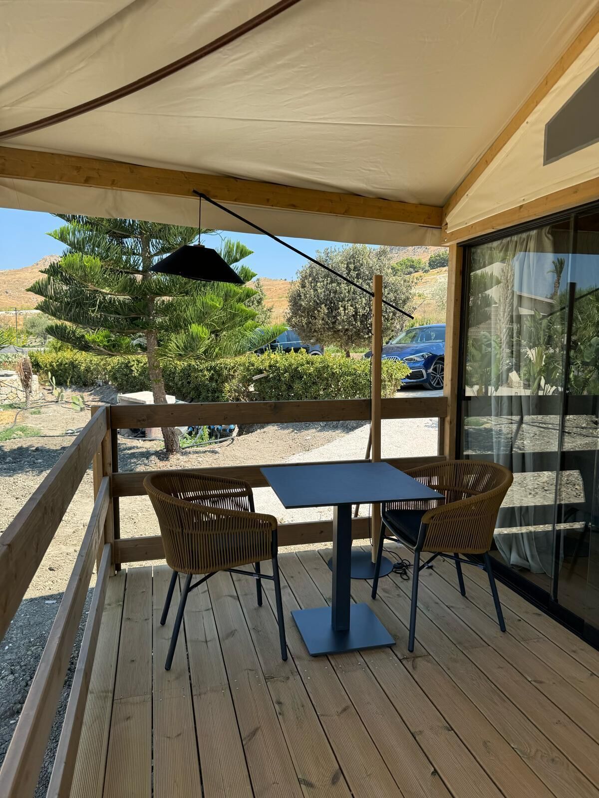 Tente Deluxe, vue jardin, dans les dépendances | Terrasse/Patio