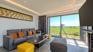 Télévision, cheminée