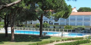 Pool - Family apartment for 6, tennis and beach (Argelès-sur-Mer)