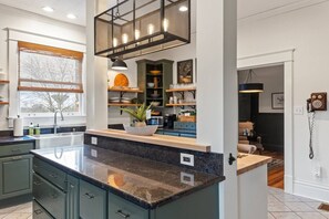 Fridge, microwave, oven, stovetop - This circa 1917 house has been given new life with a thoughtful renovation by Castle & Key (Frankfort)