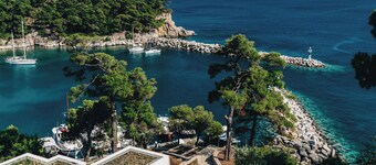 Boutique villa with private pool in Alonissos island, Greece. Mesmeric sea view.