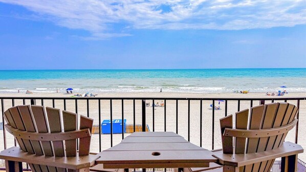 Oceanfront balcony