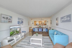 Comfort Apartment | Living room | Flat-screen TV - Best of Ocean Reserve by Cielo Stays (Sunny Isles Beach)