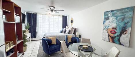 1 makuuhuone, silitysrauta/-lauta, vauvan matkasänky, Wi-Fi