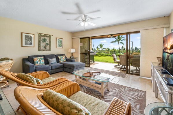 Condo, 2 Bedrooms | Living area | Smart TV - Big Island Keauhou Punahele A103 2 Bedroom Condo (Kailua-Kona)
