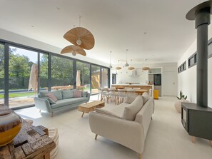 TV connectée, cheminée