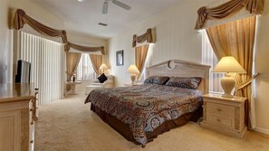 5 bedrooms, in-room safe, iron/ironing board, travel crib