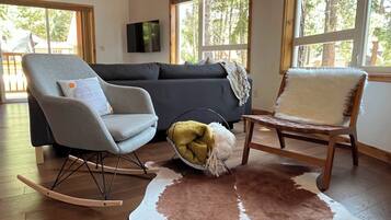 TV connectée, cheminée, baby-foot, table de tennis de table