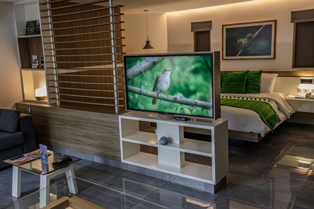 Premium Studio Suite | Premium bedding, down comforters, in-room safe, laptop workspace