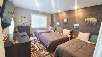 4 bedrooms, iron/ironing board, travel crib, WiFi