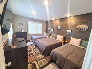 4 bedrooms, iron/ironing board, travel crib, WiFi