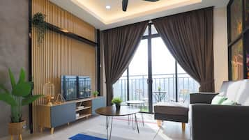 Deluxe Apartment | Living area | LED TV