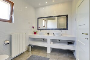 Shower, hair dryer