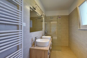 Shower, hair dryer