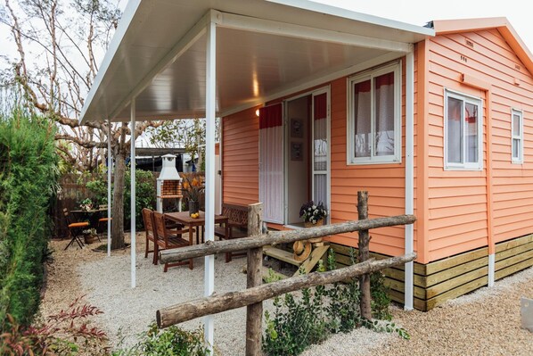 屋外ダイニングエリア