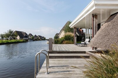 Villa by Tjeukemeer with Private Jetty