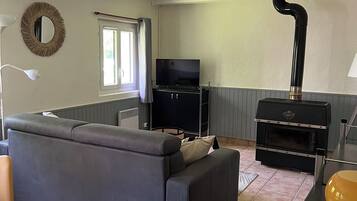 TV connectée, cheminée