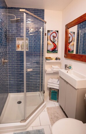 Hair dryer, towels