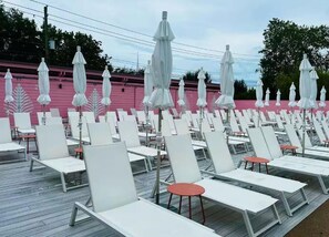 Outdoor banquet area