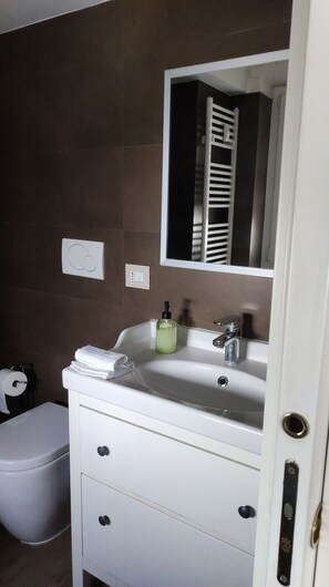 SĂšche-cheveux, serviettes fournies, savon, papier toilette