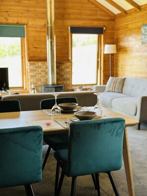 Dining - Premium Woodland Lodge with Hot Tub and Woodburner (Pitlochry)
