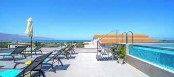 Naval villa-Panoramic sea view villa with heated  roof pool