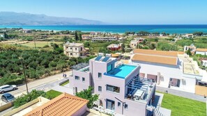Exterior - Naval villa-Panoramic sea view villa with heated roof pool (Tavronitis)