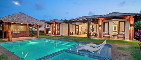 Et oppvarmet basseng