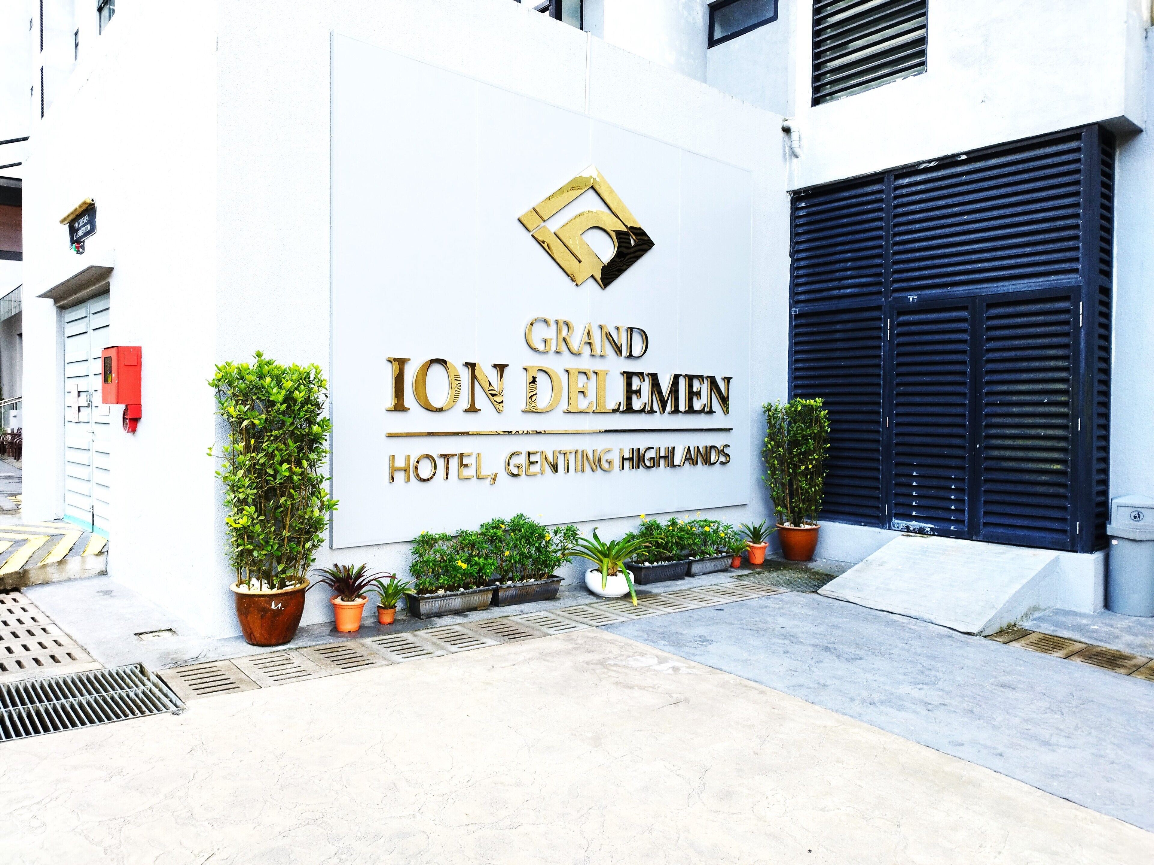 A hotel sign for Grand Ion Delemens Hotel, Genting Highlands.