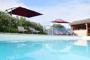 Outdoor pool, a heated pool - Hébergement Roumagne/Eymet (Roumagne)