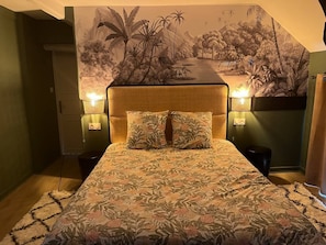 2 chambres, fer et planche Ă repasser, Wi-Fi gratuit, draps fournis