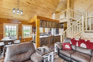 Fireplace, books - Peaceful Wyoming Cabin w/ Spacious Deck & Wet Bar! (Sundance)