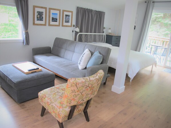 Desk, iron/ironing board, travel crib, free WiFi