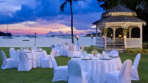 Außenbereich für Bankette