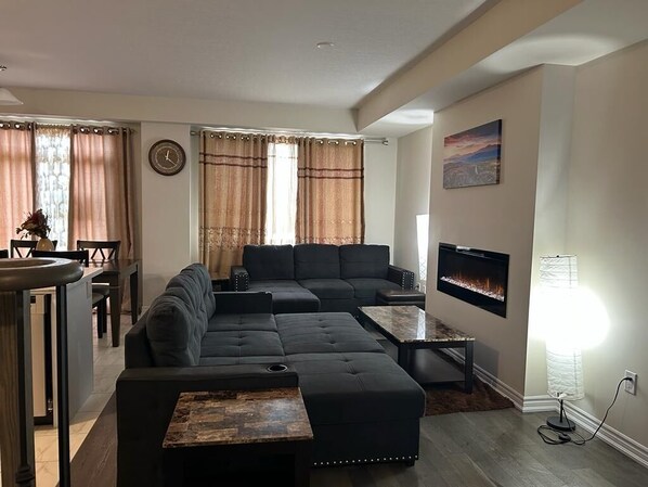 TV connectée, cheminée