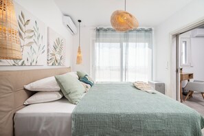 2 slaapkamers, een strijkplank/strijkijzer, wifi, beddengoed