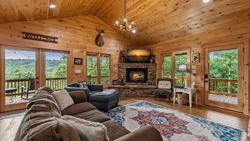 Smart TV, fireplace, video games