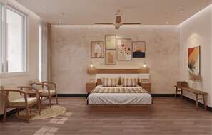1 chambre, bureau, Wi-Fi gratuit, draps fournis