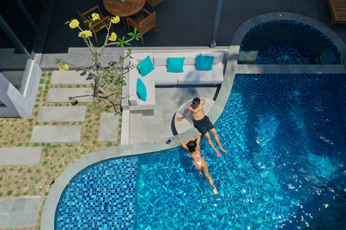 Biệt thự có thiết kế đặc sắc, 2 phòng ngủ, hồ bơi riêng, cạnh hồ bơi (Joey) | Hồ bơi riêng