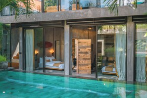 Outdoor pool - Villa Konkrete - Tropical 3BR (Kerobokan)